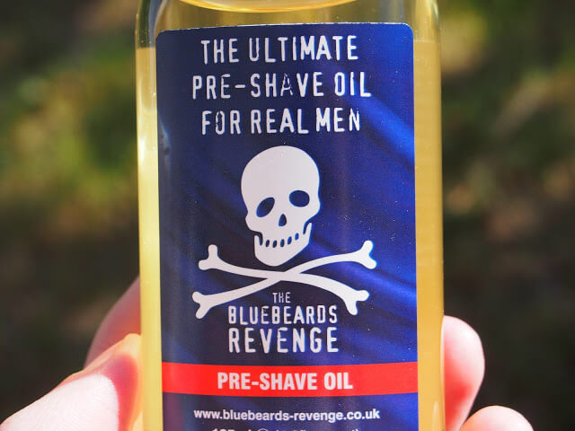 bottle of Bluebeards Revenge Pre-Shave Oil